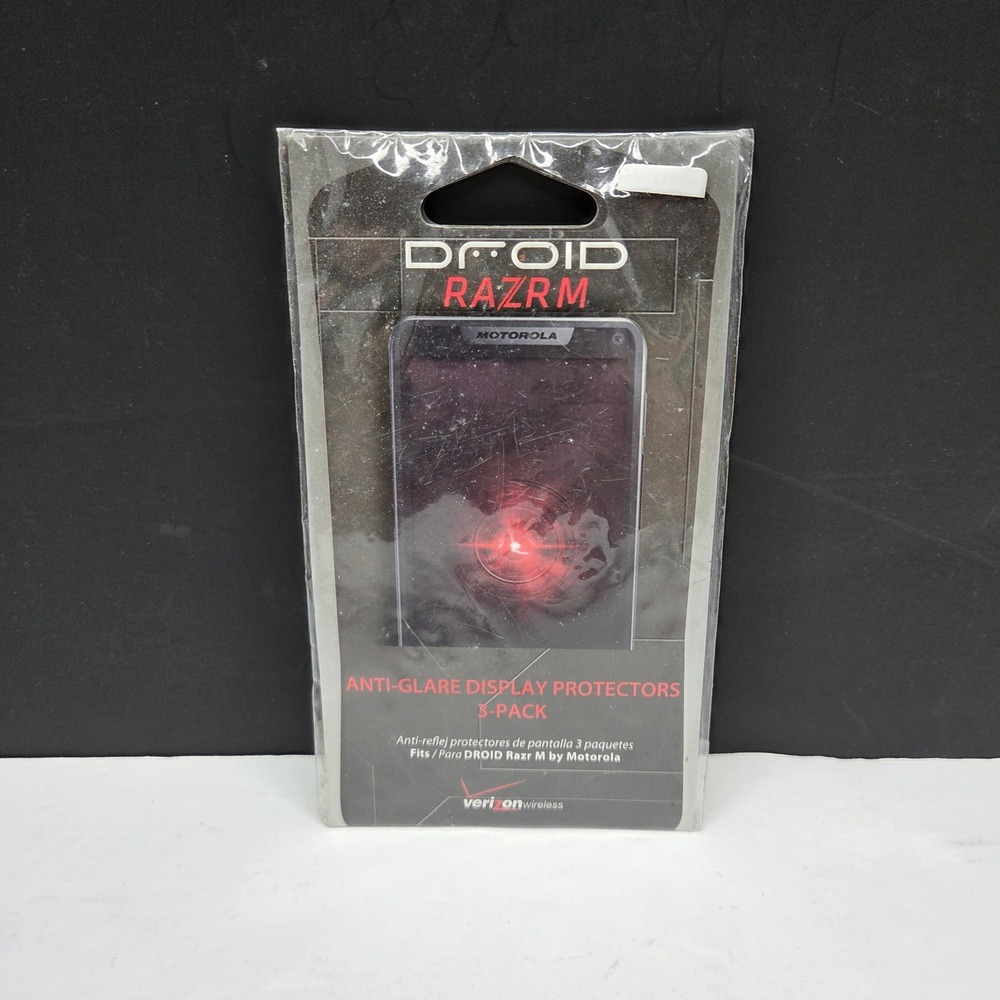 Motorola Droid Razr M Screen Protector 3-Pack Anti-Glare Matte Verizon XT907 New